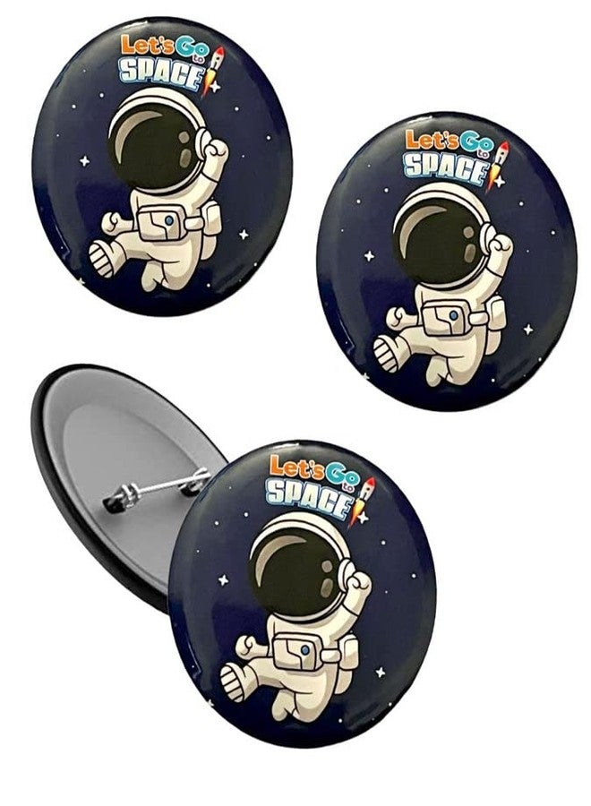 Le Delite 10 Pieces Space Theme Badges, Birthday Supplies, Return Gifts For Kids Accessories, Party Items, Button Badge Decorate Bags, Pouch/Stationery Supplies - Image 1